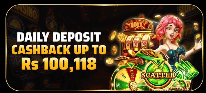 daily deposit cashback